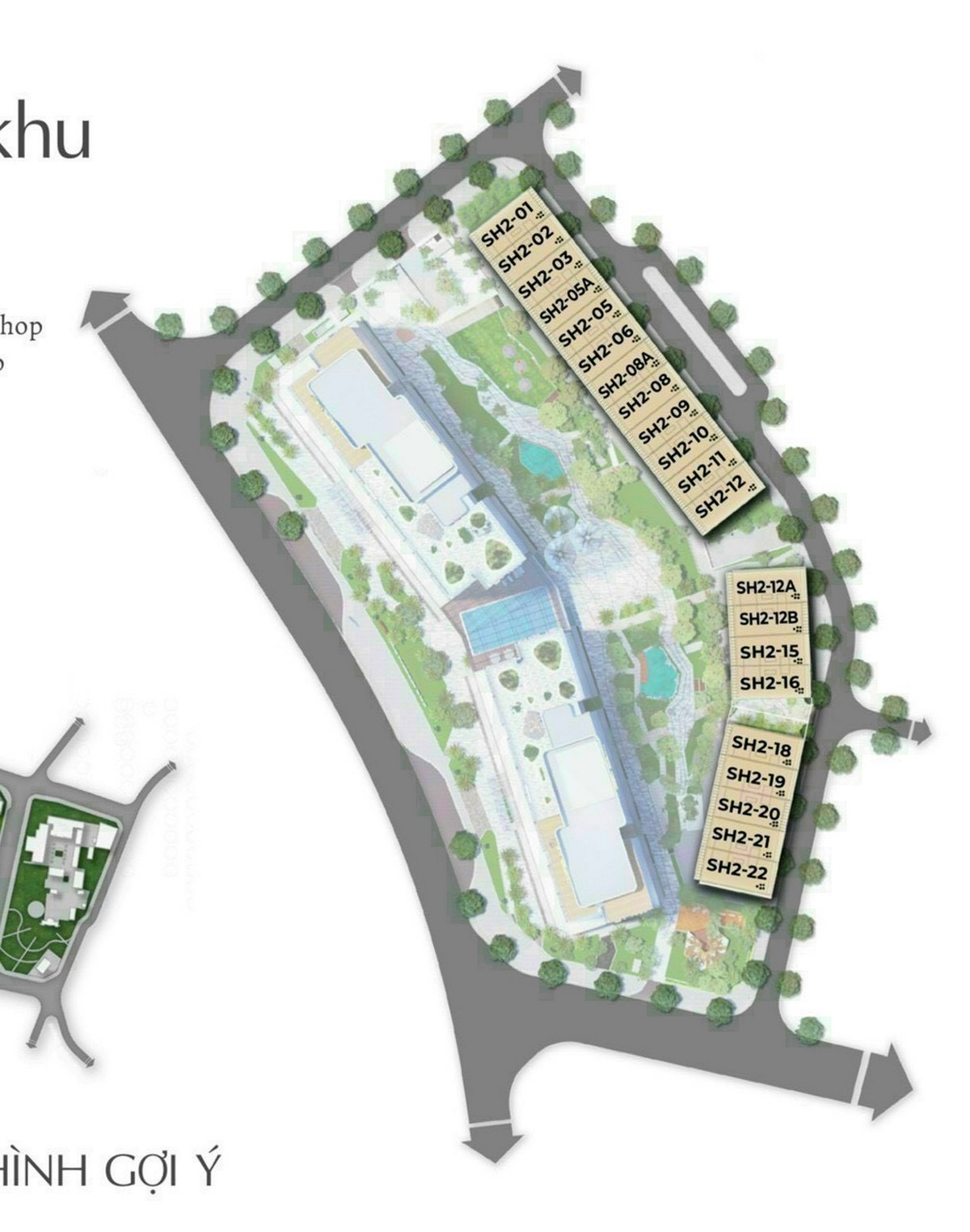 Mặt bằng dự án The Matrix One - Dãy Shophouse