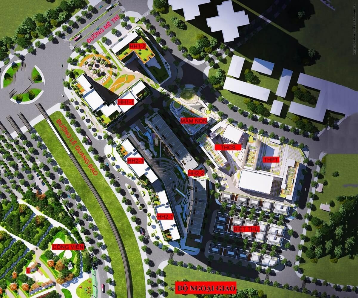 Mặt bằng tổng thể dự án chung cư The Matrix One