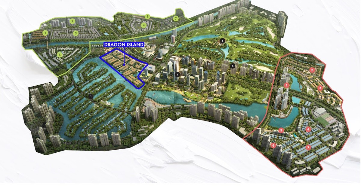 Mặt bằng khu đô thị Ecopark - Dragon Island