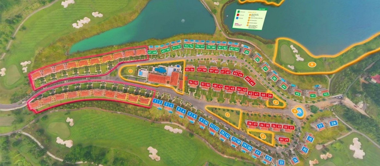 Mặt bằng khu đô thị Ecopark Hưng Yên - Biệt thự sân Golf