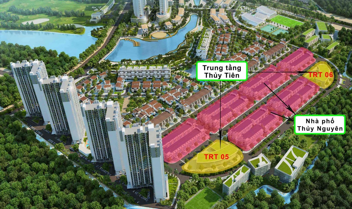 Mặt bằng khu đô thị Ecopark - Khu trung tầng Thủy Tiên