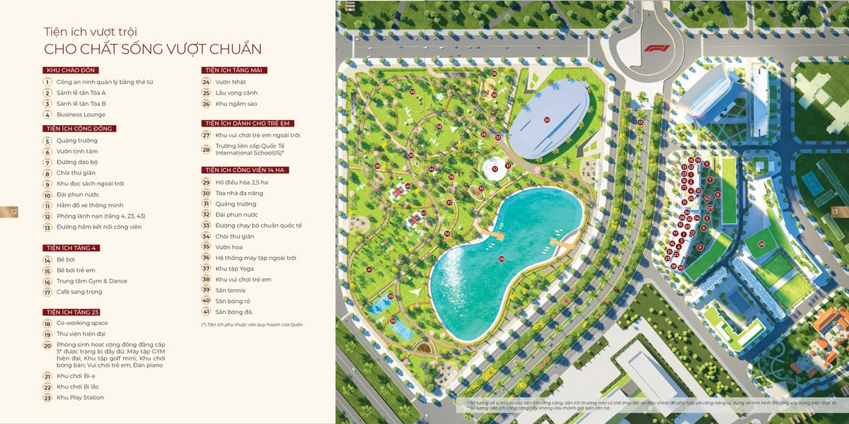 Bản đồ tiện ích dự án chung cư The Matrix One Mễ Trì