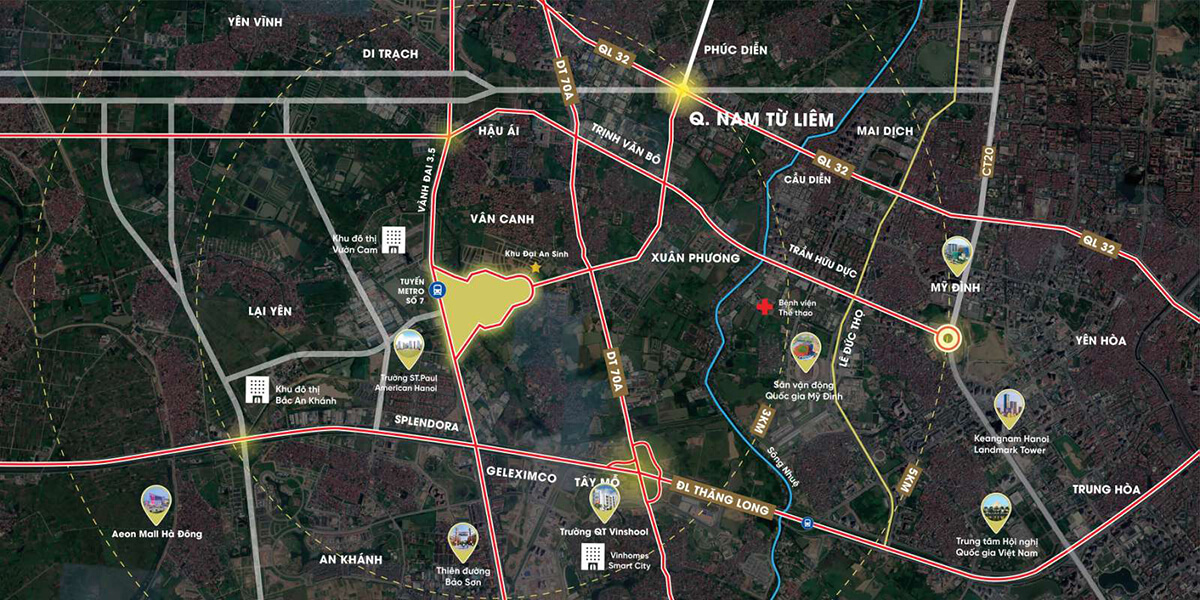 Vị trí An lạc green symphony