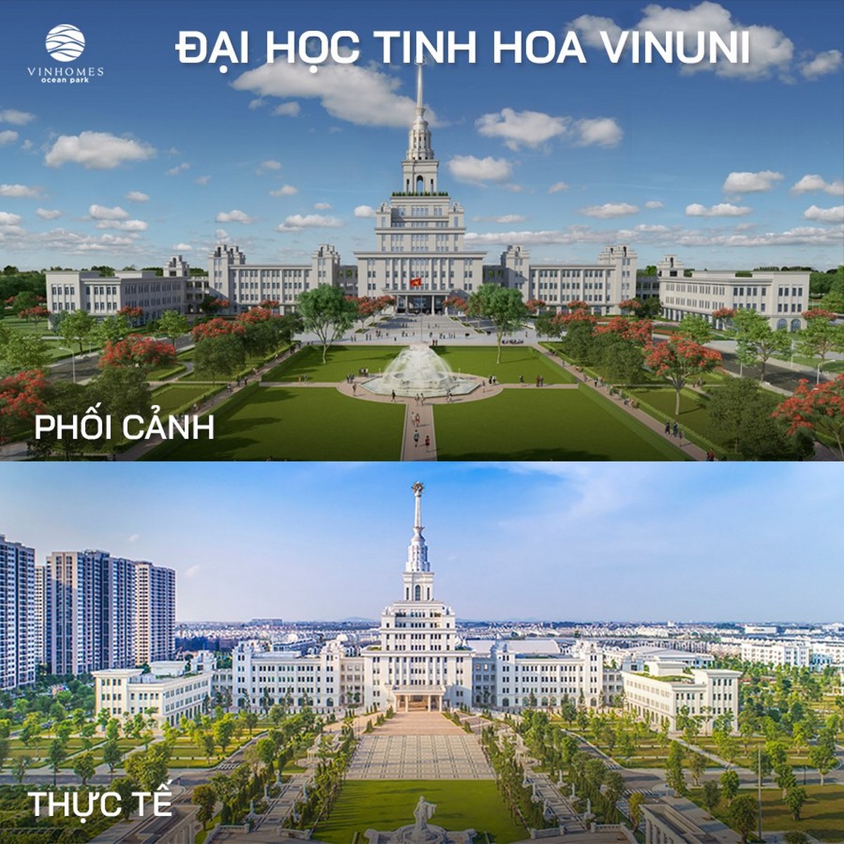 Tiện ích Vinhomes Ocean Park Gia Lâm - Vinuni